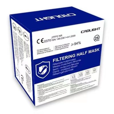 CRD Light 25 x FFP2 Breathing Dust Protective Mask CE Hygienic Individual Packaging, Pack of 25